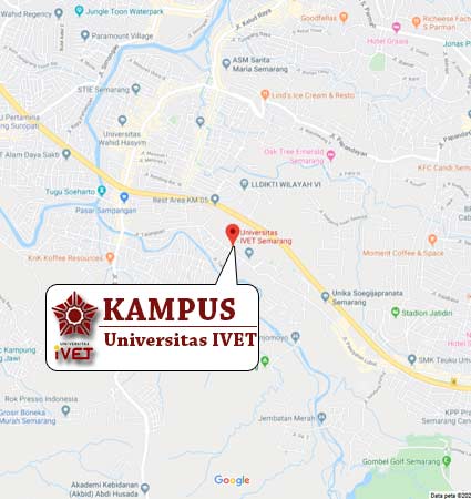 Lokasi dan Peta (Google Map) Universitas IVET Semarang Nomor