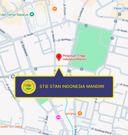 Lokasi dan Peta (Google Map) Sekolah Tinggi Ilmu Ekonomi STAN Indonesia Mandiri Nomor